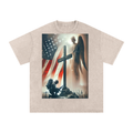 Snow Washed Oversized Cotton T-Shirt
